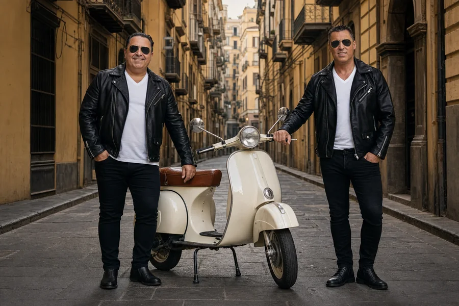 Salvatore e Rosario – italienisches Vespa-Fotoshooting